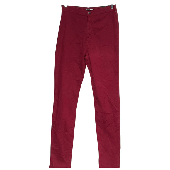 Fashion Nova Red Tapered Pants Size 15 - Picture 1 of 4